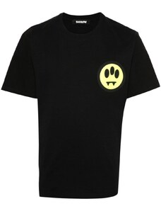 BARROW T-shirt nera logo lettering retro