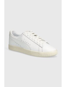 Puma sneakers in pelle Clyde Premium colore bianco 394834