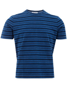 T-Shirt in Cotone a righe Blu Gran Sasso 50 Blu 2000000014715 609999990040204