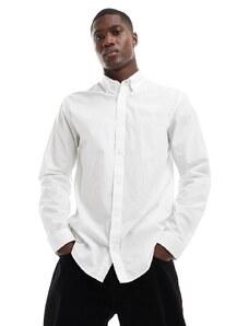 Jack & Jones Premium - Camicia a maniche lunghe in popeline bianco