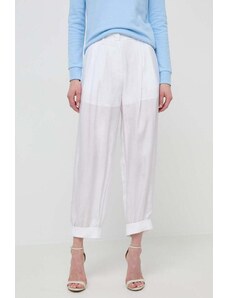 Armani Exchange pantaloni donna colore bianco