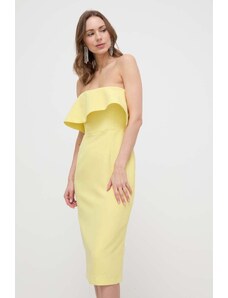 Bardot vestito colore giallo