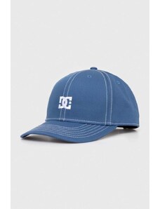 DC berretto da baseball in cotone colore blu con applicazione