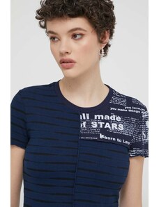 Desigual t-shirt donna colore blu navy