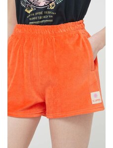 Billabong pantaloncini donna colore arancione con applicazione EBJNS00108