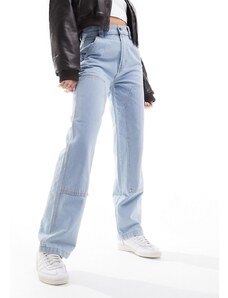 Dickies - Madison - Jeans comodi a vita alta blu vintage con ginocchia doppiate