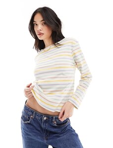 & Other Stories - Top a maniche lunghe a righe multicolore