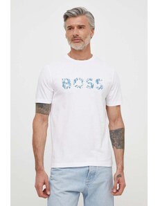 Boss Orange t-shirt in cotone uomo colore bianco