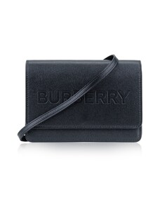 BURBERRY 8061359 BLACK Shoulder Bag Nero Pelle, Tessuto
