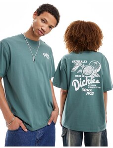 Dickies - Raven - T-shirt verde scuro con stampa sul retro