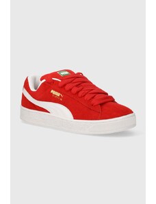 Puma sneakers in pelle Suede XL colore rosso 395205 396402