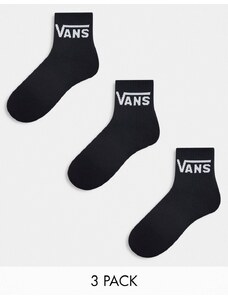 Vans Classic - Confezione da 3 paia di calzini corti neri-Nero