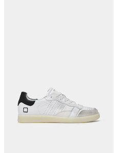 D.A.T.E. sporty low leather white-black
