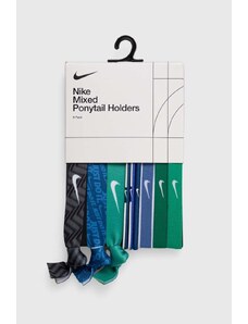 Nike elastici per capelli pacco da 9 colore verde