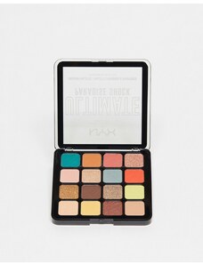 NYX Professional Makeup - Ultimate - Palette di ombretti vegan-friendly con 16 cialde - Paradise Shock-Multicolore