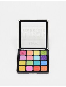 NYX Professional Makeup - Ultimate - Palette con 16 ombretti vegan-friendly - I Know That's Bright-Multicolore
