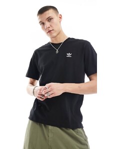 adidas Originals - Trefoil Essentials - T-shirt nera-Nero