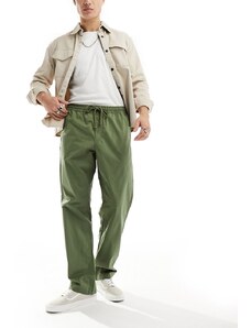 Vans - Pantaloni comodi elasticizzati kaki-Verde