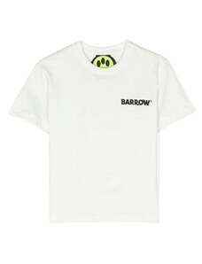 BARROW KIDS T-shirt bianca big logo retro