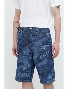 Tommy Jeans pantaloncini di jeans uomo colore blu navy