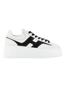 Hogan Sneakers H-Stripes in pelle bianca e nera
