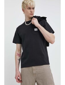 Herschel t-shirt in cotone uomo colore nero