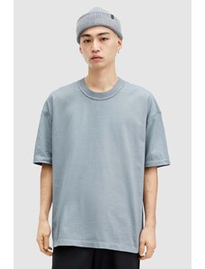 AllSaints t-shirt in cotone ISAC SS CREW uomo colore turchese M032JA