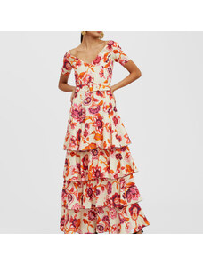 La DoubleJ Dresses gend - Flamenco Dress Hottie Cream L 100% Viscose