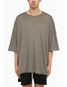Rick Owens T-shirt over grigio polvere in cotone