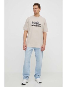 Karl Lagerfeld t-shirt uomo colore beige