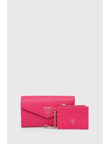 Guess portafoglio e custodia per carte donna colore rosa GFBOXW P4202