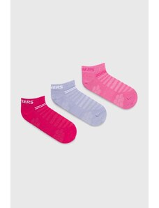 Skechers calzini pacco da 3 colore rosa