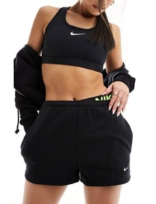Nike - Pantaloncini in spugna neri-Nero