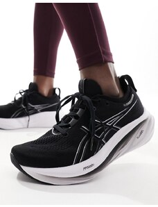Asics - Gel-Nimbus 26 - Sneakers da corsa nere e grigio grafite-Nero