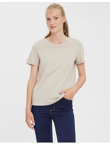 Vero Moda - T-shirt color pietra-Neutro