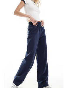 Vero Moda Tall - Pantaloni ampi blu navy con vita elasticizzata
