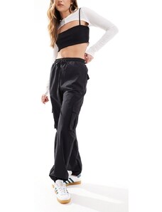 Vero Moda - Pantaloni cargo con fondo elasticizzato grigio scuro