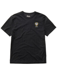 T-shirt a manica corta uomo nera 2145 blauer xxl