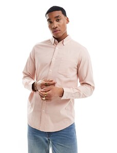 ASOS DESIGN - Camicia giacca Oxford rosa chiaro