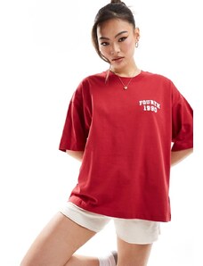 4th & Reckless - Tribeca - T-shirt rossa da casa-Rosso