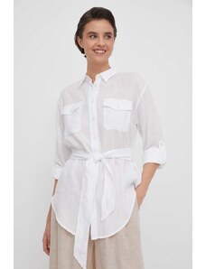 Lauren Ralph Lauren camicia di lino colore bianco