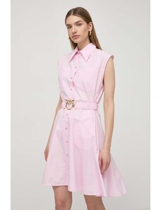 Pinko vestito in cotone colore rosa 103111 A1P4