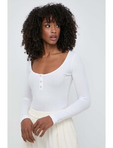 Pinko camicia a maniche lunghe donna colore bianco 103569 A1X4