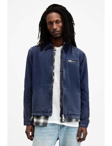 AllSaints giacca in cotone ROTHWELL JACKET colore blu navy MA506Z