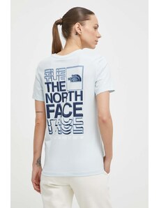 The North Face t-shirt in cotone donna colore blu NF0A87EHO0R1