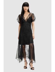 AllSaints vestito RAYNA LACE DRESS colore nero WD574Z