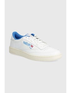 Reebok Classic sneakers in pelle Club C 85 colore bianco 100074476