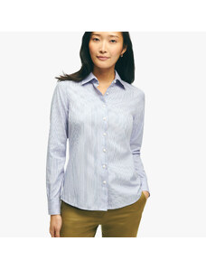 Brooks Brothers Camicia sciancrata non-iron in dobby di cotone Supima elasticizzato - female Camicie e T-shirt Rosa e Blu 14
