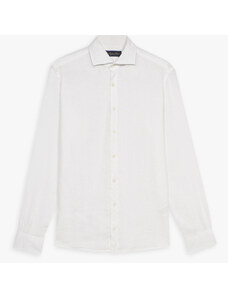 Brooks Brothers Camicia casual bianca in lino - male Camicie sportive Bianco S