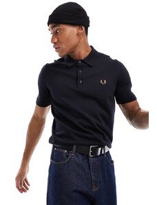 Fred Perry - Polo in maglia blu navy